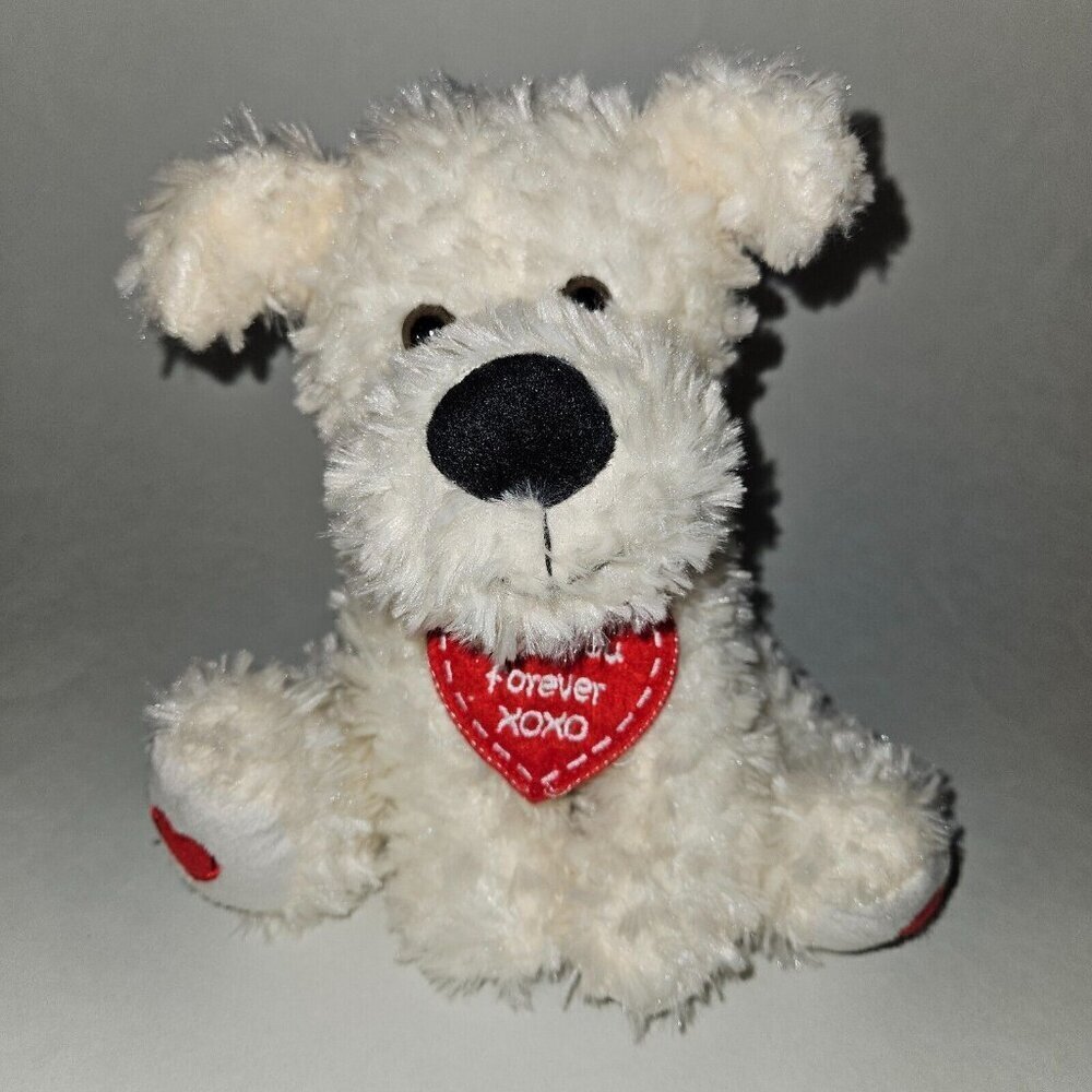 I Wuf You Forever XOXO Puppy Dog Red Heart Valentines Day Toy American Greetings